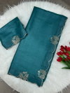 Tew Silk Diamond Swan Cut Work Saree Wholesale Clothing Distributors In India